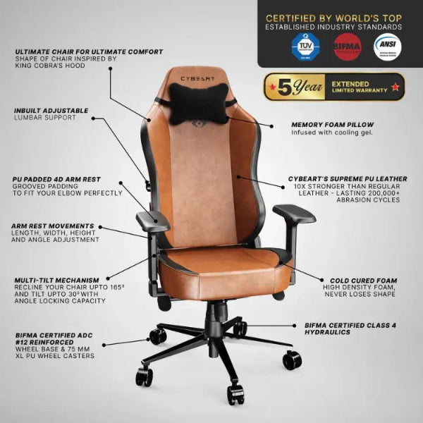 Cybeart Apex Series Gaming Chair - Vintage
