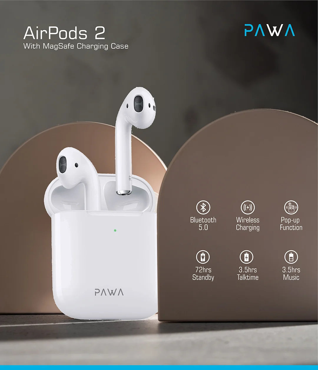 Pawa Earbuds 2 With Magsafe charging case