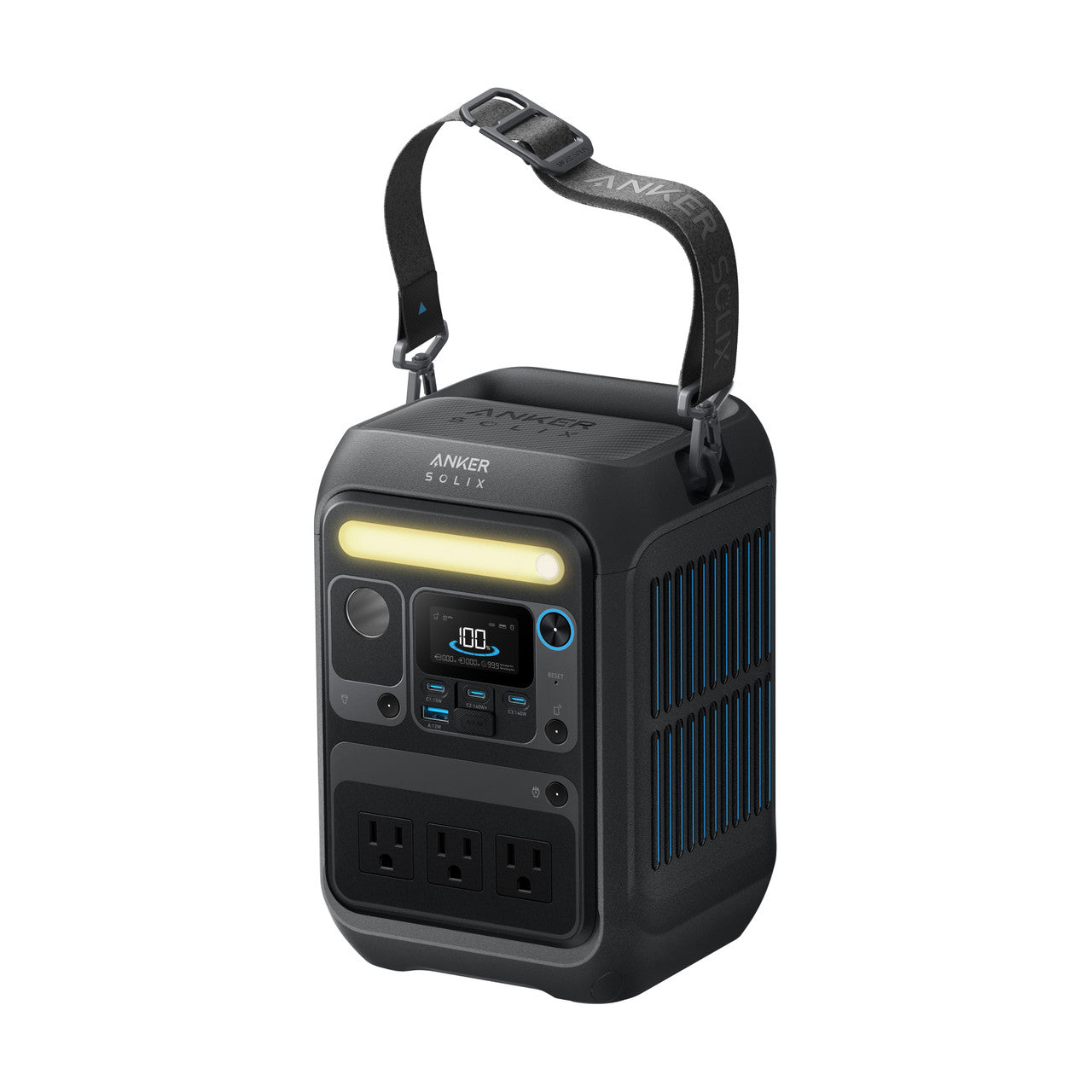 Anker SOLIX C300 AC Portable Power Station (A17222Z1) – 288Wh | 300W  (600 W Surge) Silver