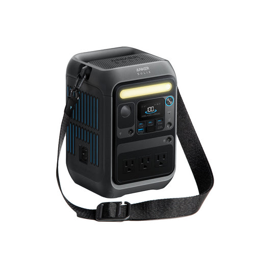 Anker SOLIX C300X AC Portable Power Station (A1723211) – 288Wh | 300W  (600 W Surge) Black