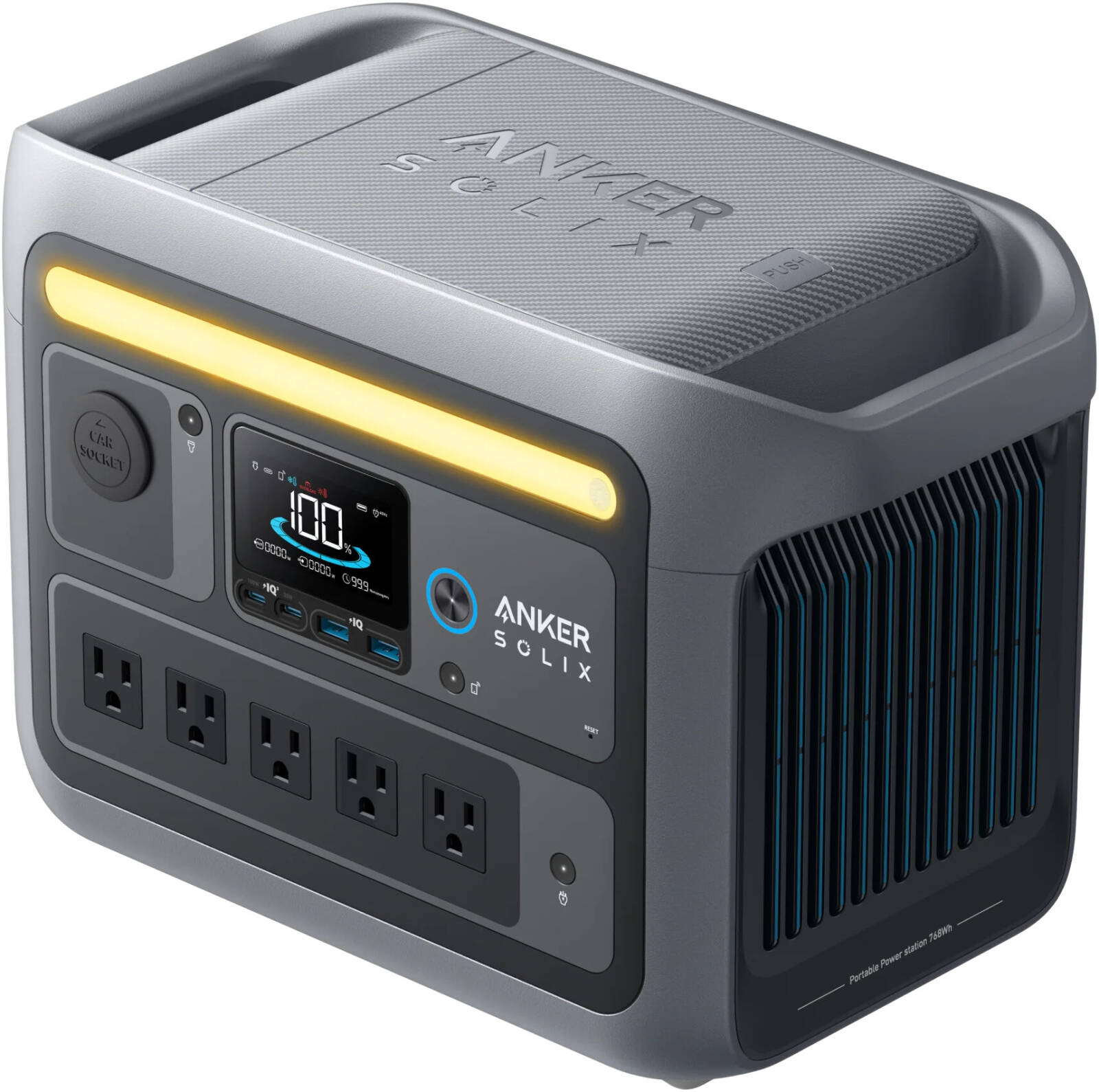 Anker SOLIX C800 محطة طاقة محمولة (A17532Z1) – 768Wh | 1200W 