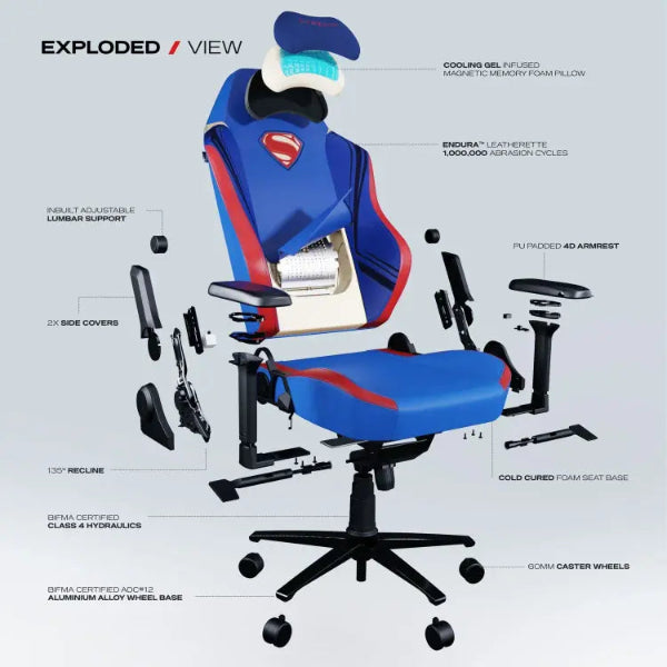 CYBEART Superman Official Licensed Edition Ergonomic Gaming Chair