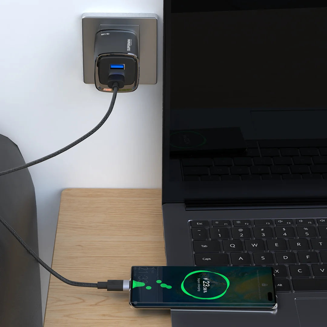 Pawa Supermini Travel Charger Dual Usb 3.1A UK Standard - Black