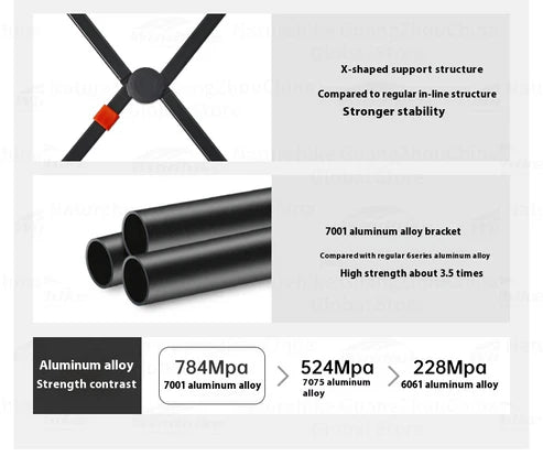 Naturehike Shanjian YL01 Lightweight Chair - Black (L)