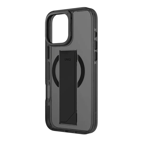 Uniq Hybrid Iphone 16 Pro Magclick Case W/Vertical Stand-Black(8886463690727)