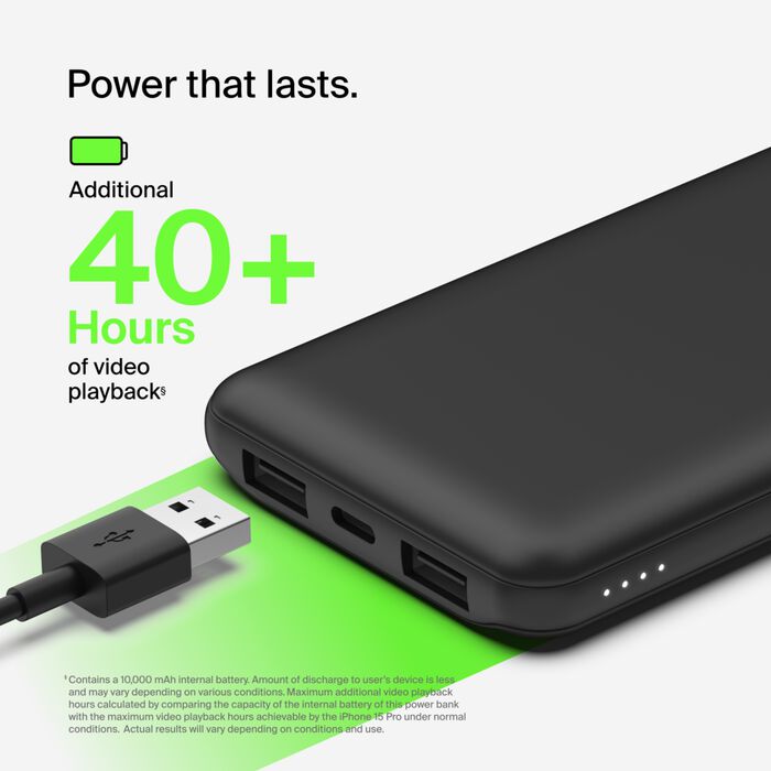 Belkin 10K Power Bank With Usb-C 15W745883823499(Bpb011Btbl)