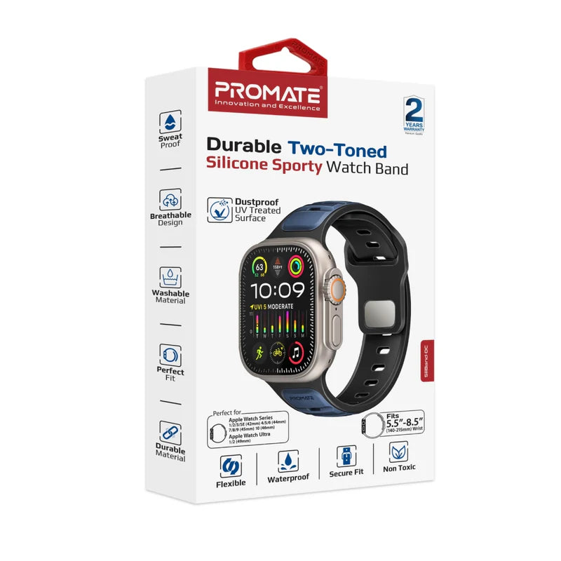 Promate Siliband-DC Blue