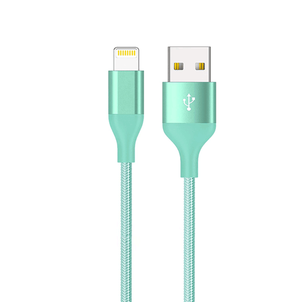 Iwalk Braided 1.8 Meter Lightning To Usb Mfi Cable For iPhone - Mint