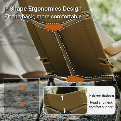 Naturehike Nightfall T08 Speed Towing Recliner - Coffee