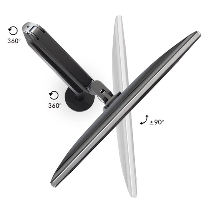 Adjustable Aluminum Monitor Desk Stand, Single Arm Gas Spring TV Mount – Silver