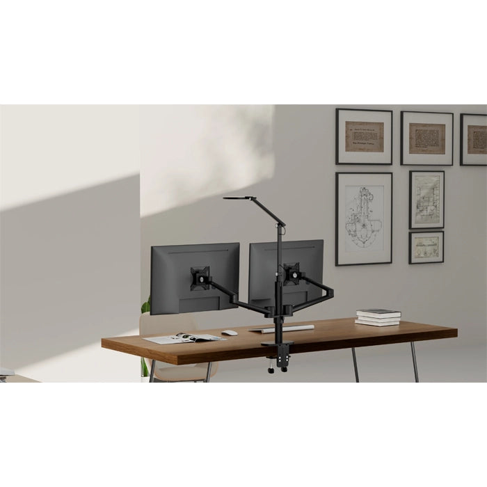 Dual Monitor Stand With Lamp (Ol-2lt)