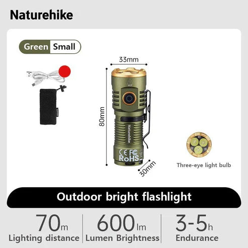 Naturehike Little Monster Outdoor Flashlight - Green (S)