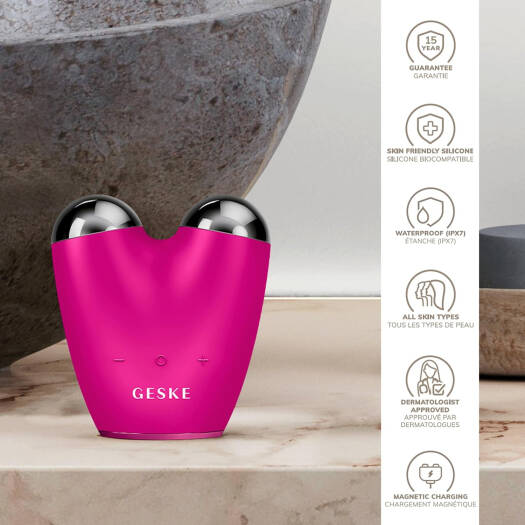 GESKE Face Care - Microcurrent Face Lifter - 6 In 1 - Magenta