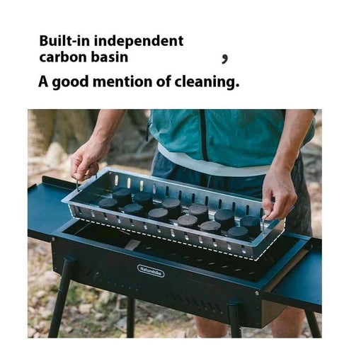 Naturehike (Moyan) Multi-functional Vertical Barbecue Grill - Black (110*29*73)
