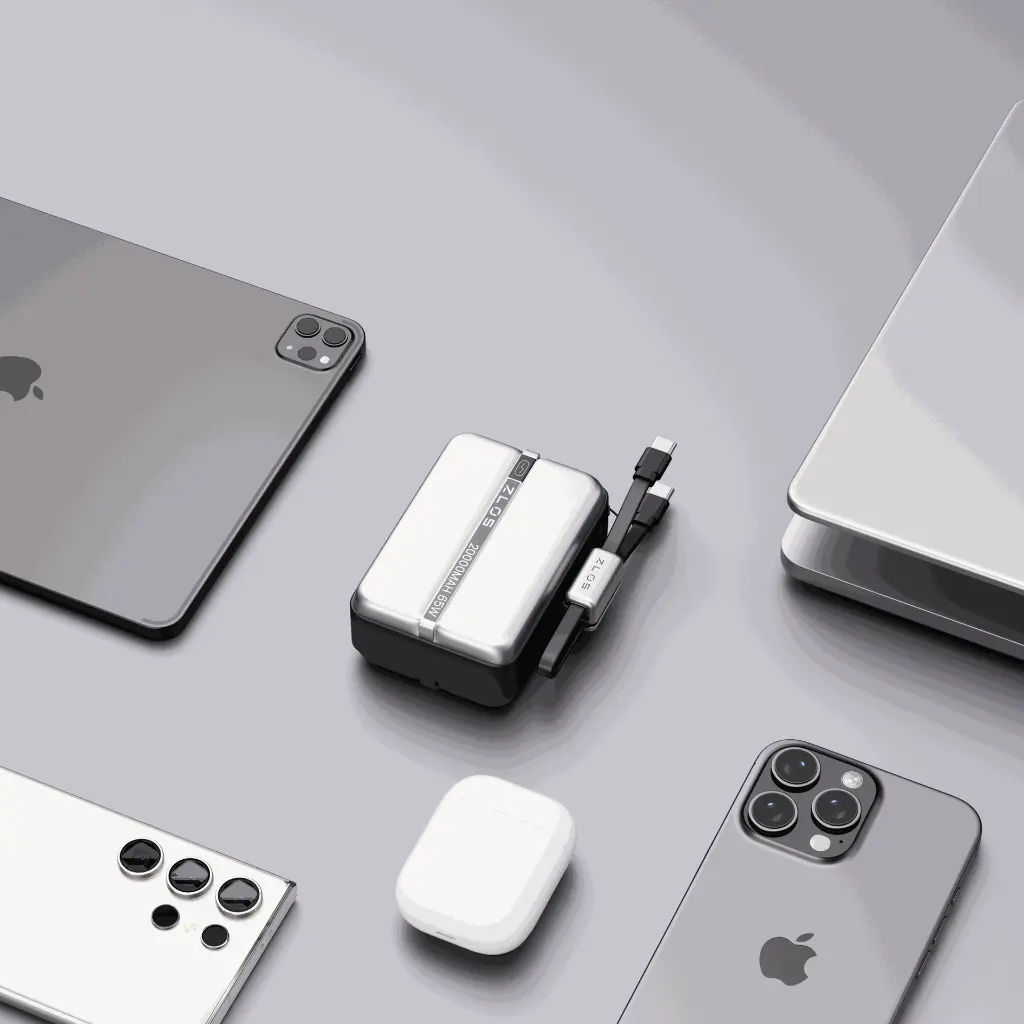 ZLOS MA20 20000mAh Power Bank 65W with Lanyard Integrated Cable