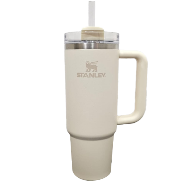 Stanley Quencher H2.0 Flow State Tumbler 30 Oz 887 Ml - Cream (Asian Variant)