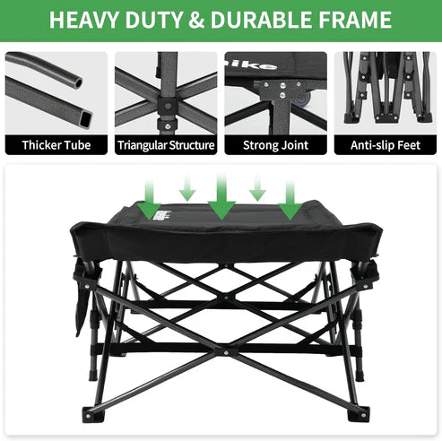 Naturehike Xingye Outdoor Folding Camp Bed - Black single (190*70*36)