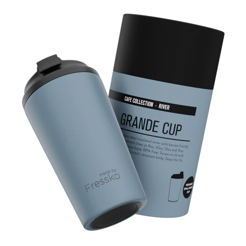 Fressko Grande 475ml / 16oz Cup - Stainless Steel - River