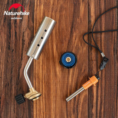 Naturehike Long High-Power Blow Torch Set - Steel Natural