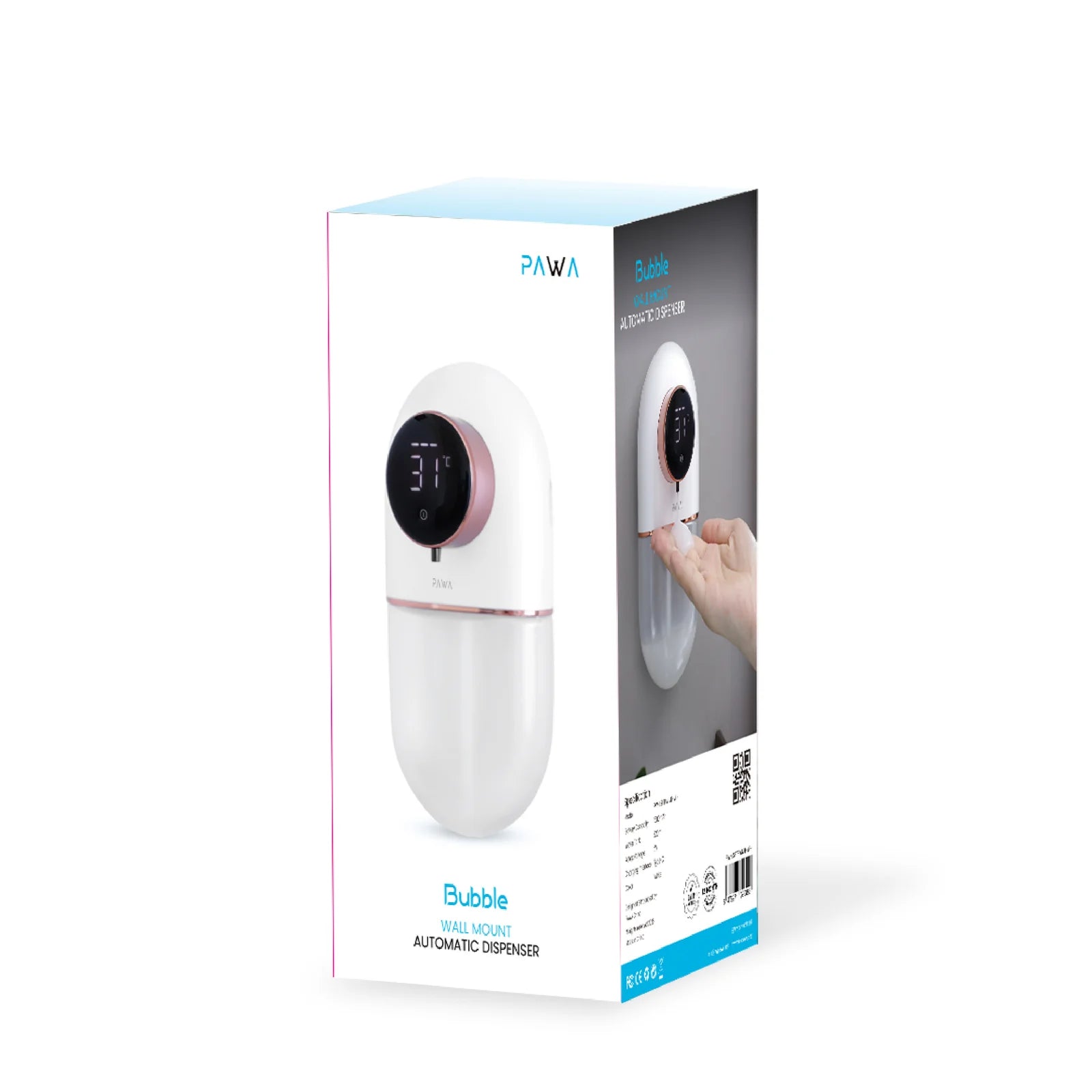 Pawa Bubble Wall Mount Automatic Dispenser.