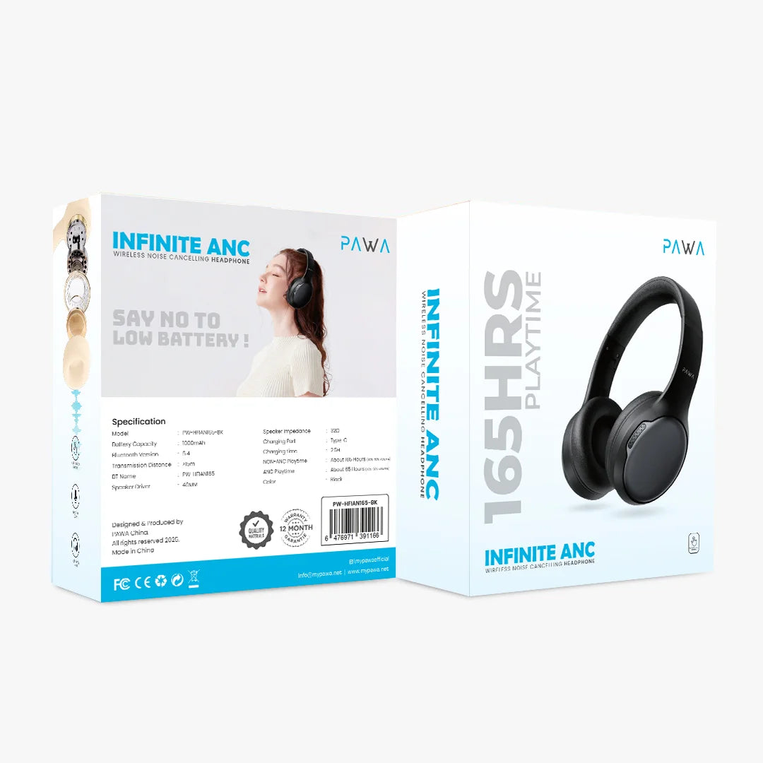 PAWA Infinite ANC Wireless Noise Cancelling Headphone