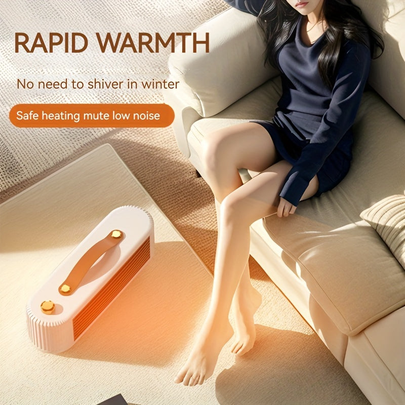 Portable Smart Heater with Dual Modes, Low Noise, and Overheat Protection - GREEN