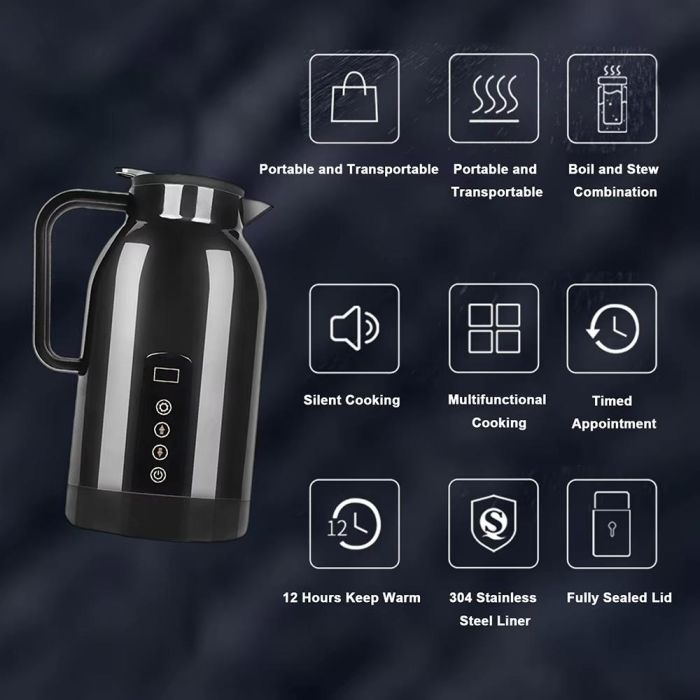 Car Electric Kettle [ 1100 ML ]