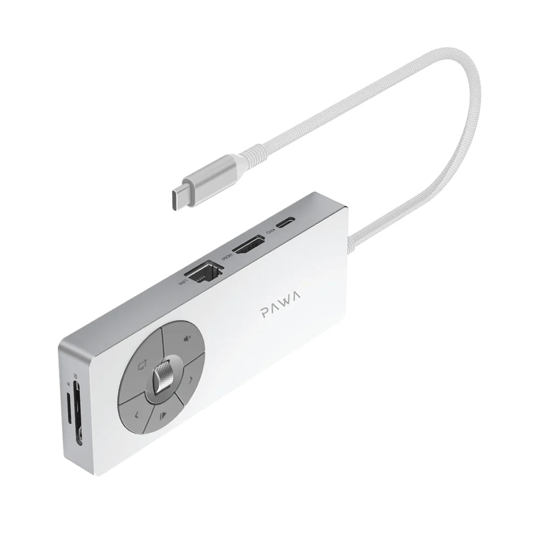 Pawa 8IN1 Type-C Hub With Multimedia Function PD100W.