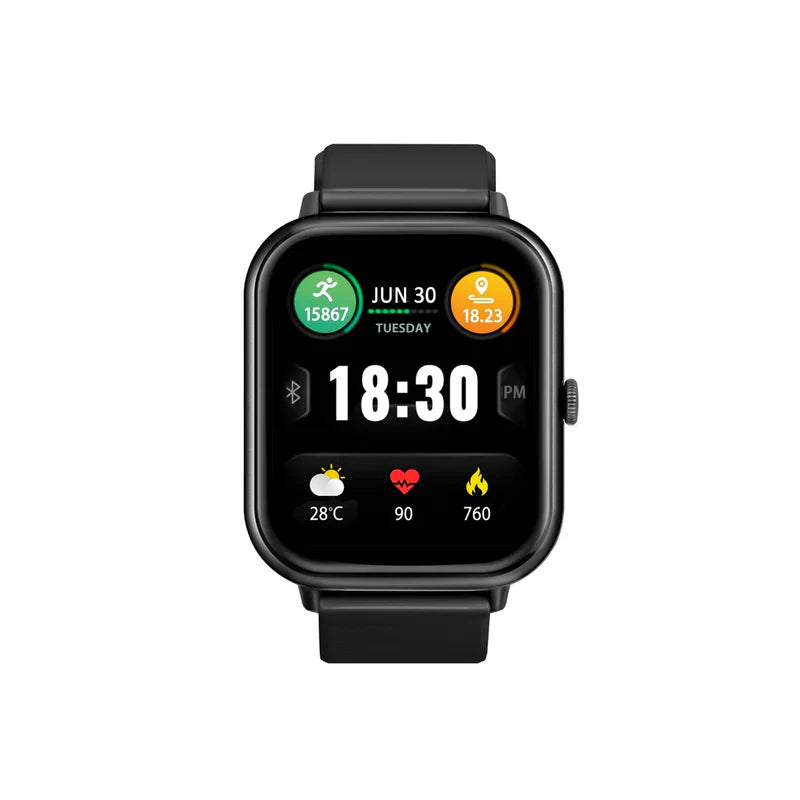 Promate Smartwatch with Wireless BT Calling - Black - TJRFO1I