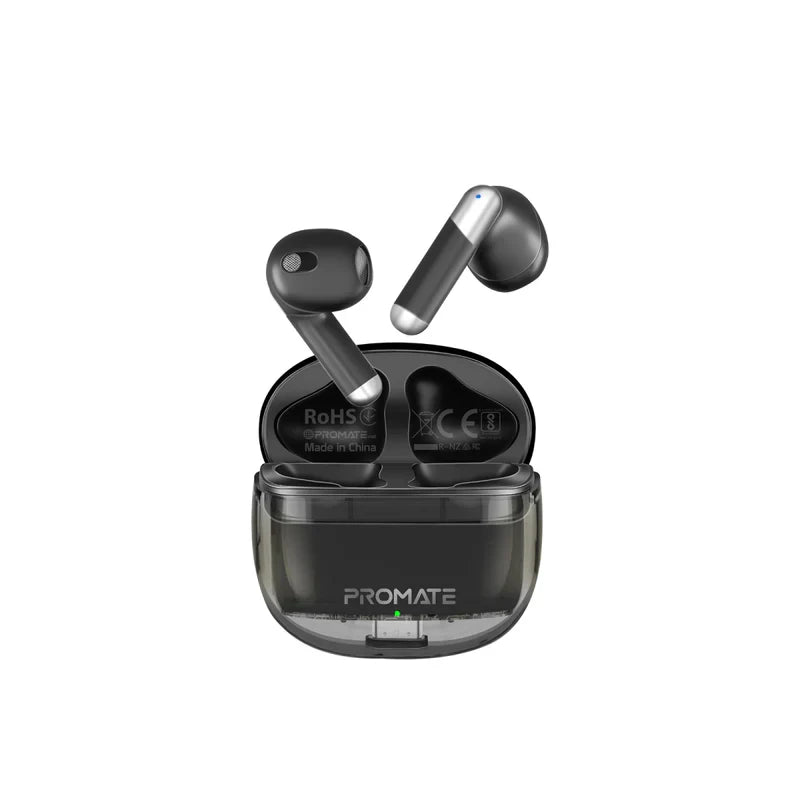 Transparent TWS Earbuds with IntelliTouch - Black - TJRZE0A