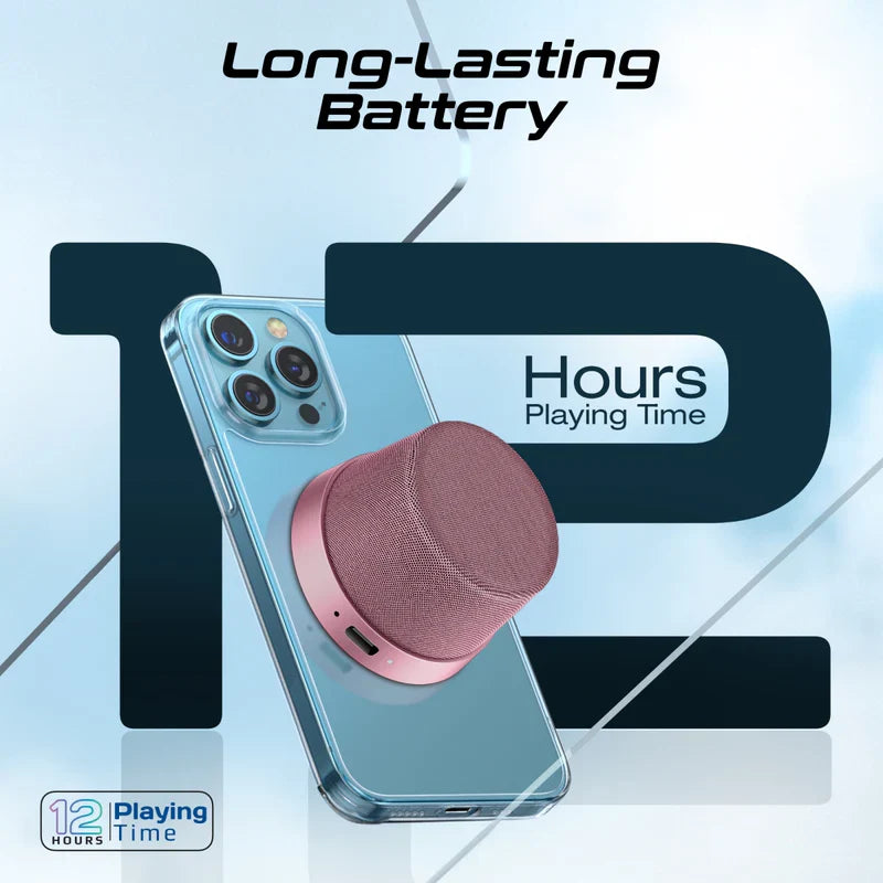 مكبر صوت بلوتوث مصغرة عالية الدقة مع قاعدة Magsafe - Pink - TJRC7J3