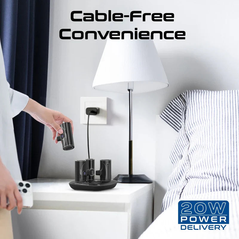 Promate 4 x 5000mAh Power Bank Set with Charging Case - Black - TJRLRPC