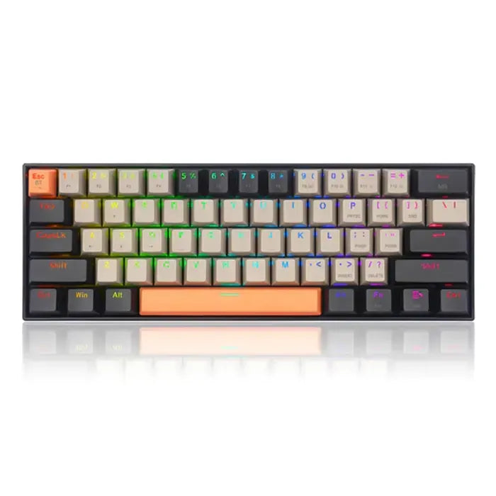 REDRAGON DRACONIC PRO WIRED/2.4G/BT MECHANICAL GAMING KEYBOARD - DUST-PROOF BROWN SWITCH (K530-OG&GY&BK-RGB-PRO)