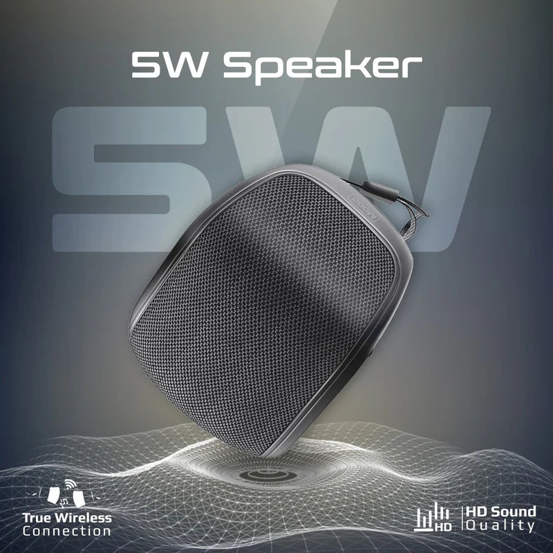 High Definition 5W Mini Bluetooth Speaker with 24-Hour Playback - Black - TJR6I59