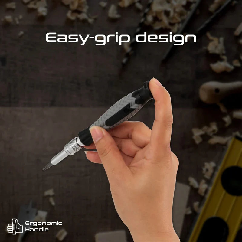 طقم مفك البراغي المغناطيسي الأسطواني البالغ 126 قطعة - رمادي - TJR048Z