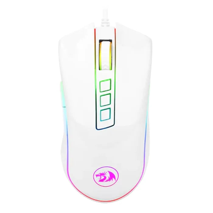 REDRAGON COBRA WIRED GAMING MOUSE - WHITE