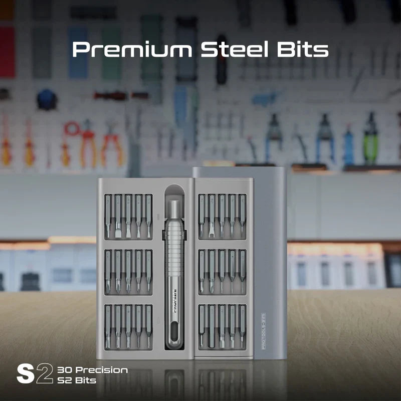 طقم مفك البراغي الدقيق 31 قطعة من 31 قطعة - رمادي - TJryniq