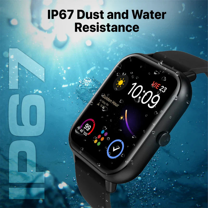 Promate Smartwatch with Wireless BT Calling - Black - TJRFO1I