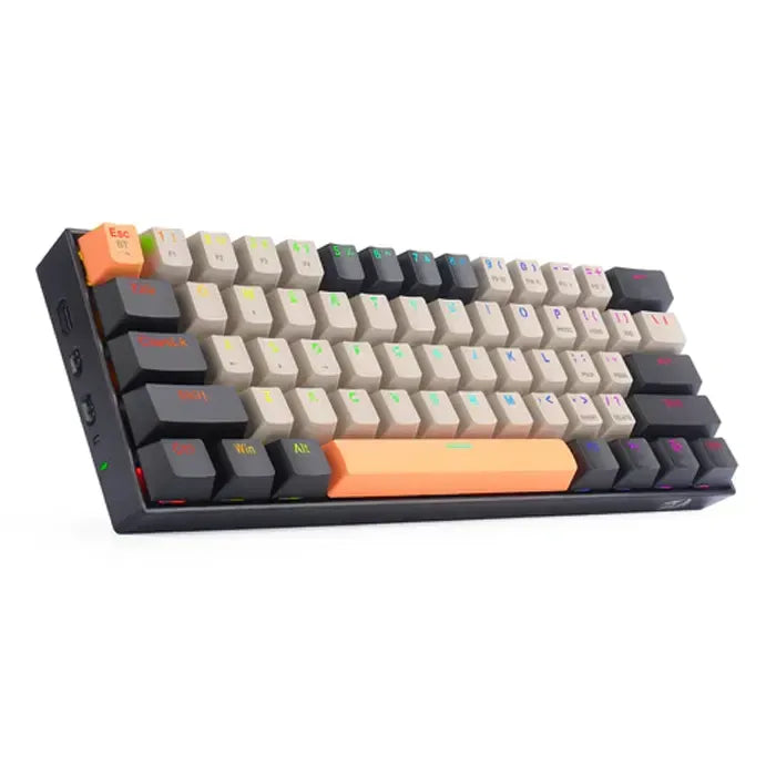 REDRAGON DRACONIC PRO WIRED/2.4G/BT MECHANICAL GAMING KEYBOARD - DUST-PROOF BROWN SWITCH (K530-OG&GY&BK-RGB-PRO)