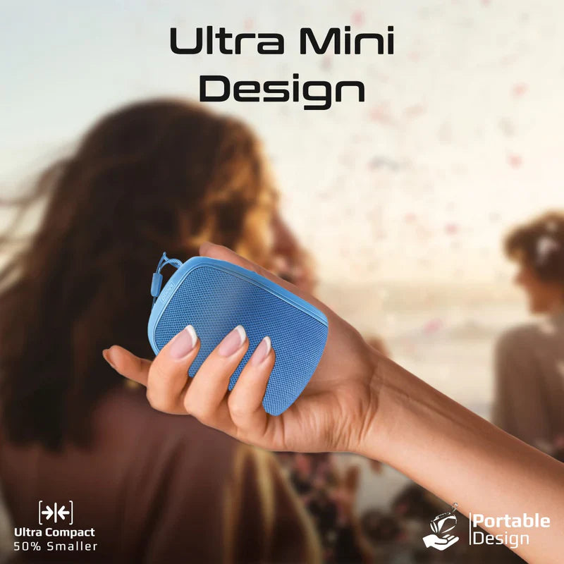 مكبر صوت عالي الدقة 5W Mini Bluetooth مع تشغيل 24 ساعة - Blue - TJRTXU4