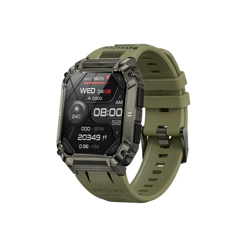 Promate Smartwatch with Wireless BT Calling - Midnight Green - TJRS97R