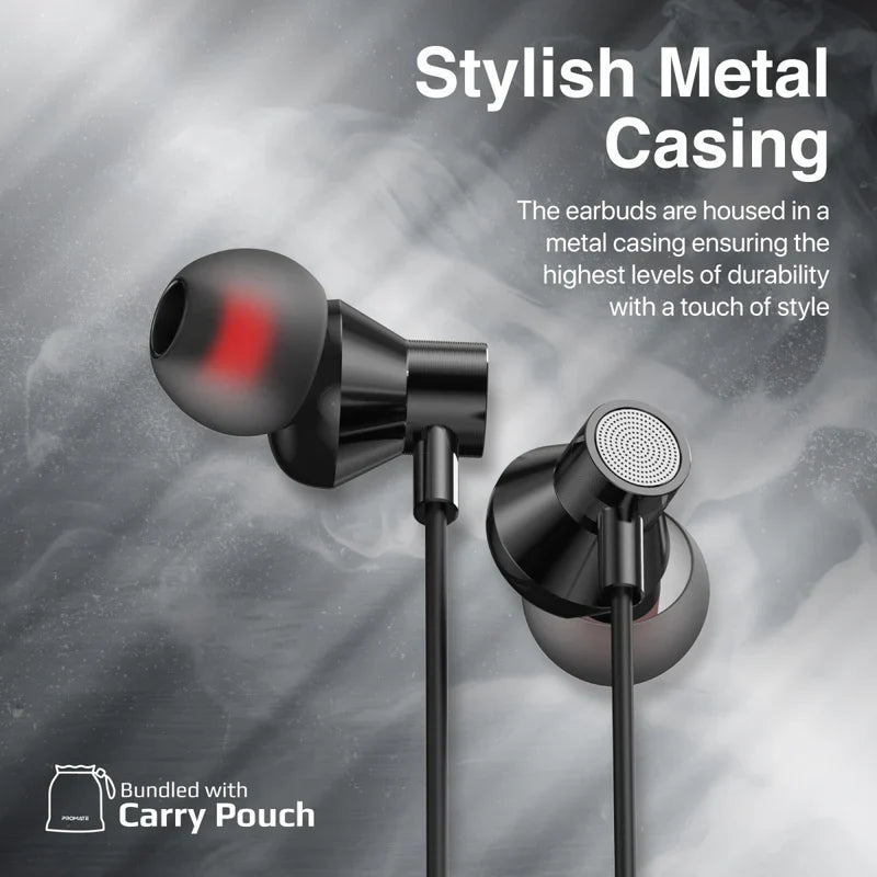 High Fidelity In-Ear USB-C Wired Stereo Earphones - Black - TJRQI0L