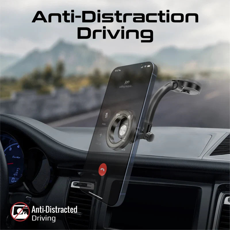 MagGrip™ 360° Cradleless Magnetic Ring Smartphone Holder - Black - TJR5AS8