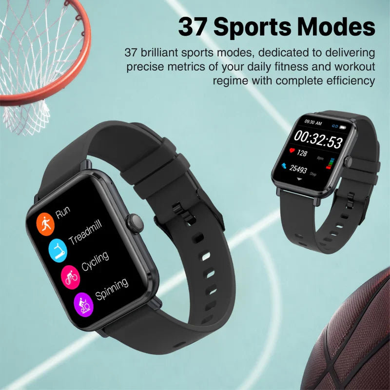 Promate IP68 Fitness Tracker with 1.78" AMOLED Display - Graphite - TJR4N29