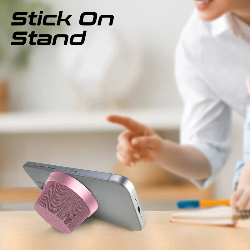 مكبر صوت بلوتوث مصغرة عالية الدقة مع قاعدة Magsafe - Pink - TJRC7J3