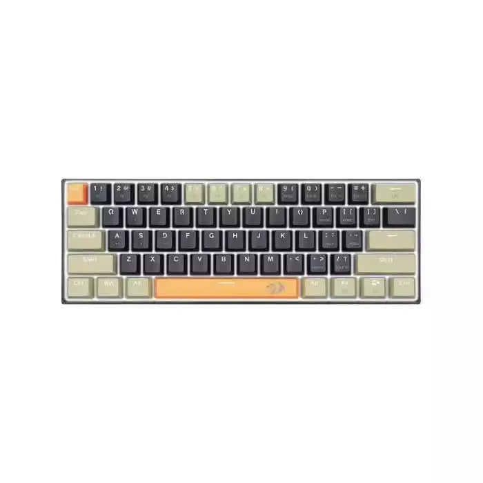 REDRAGON LAKSHMI 60% MECHANICAL GAMING KEYBOARD - ORANGE-BLACK-GREY