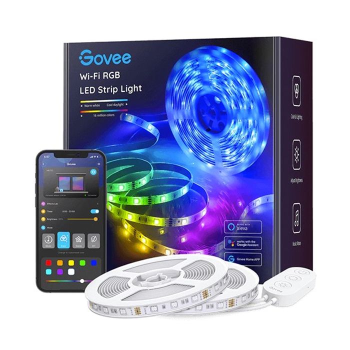 GOVEE WI-FI RGB LED STRIP LIGHTS (5M× 2 ROLLS)