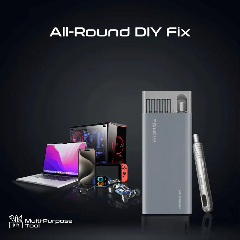 طقم مفك البراغي الدقيق 31 قطعة من 31 قطعة - رمادي - TJryniq