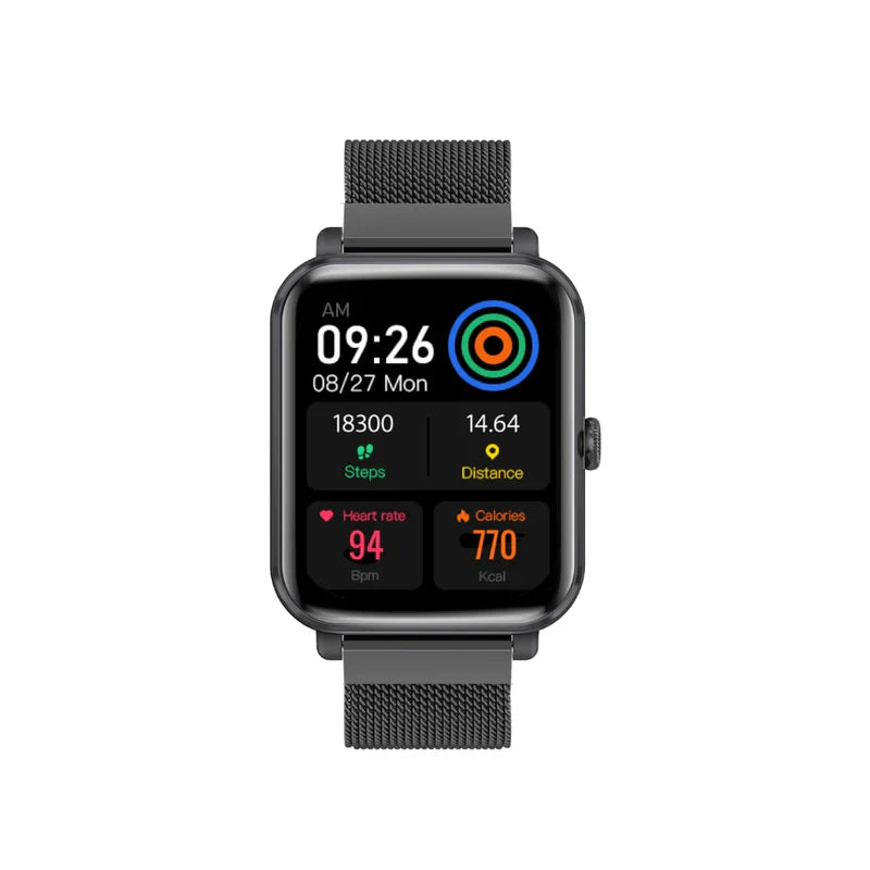 Promate IP68 Fitness Tracker with 1.78" AMOLED Display - Graphite - TJR4N29