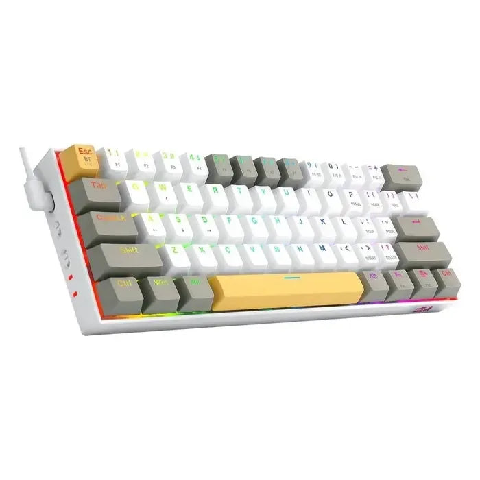 REDRAGON DRACONIC PRO WIRED/2.4G/BT MECHANICAL GAMING KEYBOARD - DUST-PROOF BROWN SWITCH (K530-YL&WT&GY-RGB-PRO)